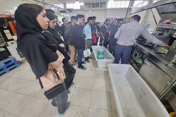 بازدید دانشجویان ورودی 1403 از گروه تولیدی صامت تک خزر (نیوساد)